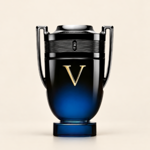 Rabanne Invictus Victory Elixir, Eau de Parfum on warm ivory beige background