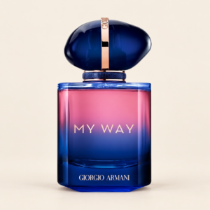 Giorgio Armani My Way Le Parfum on warm ivory beige background