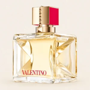 Valentino Voce Viva Eau de Parfum on ivory background
